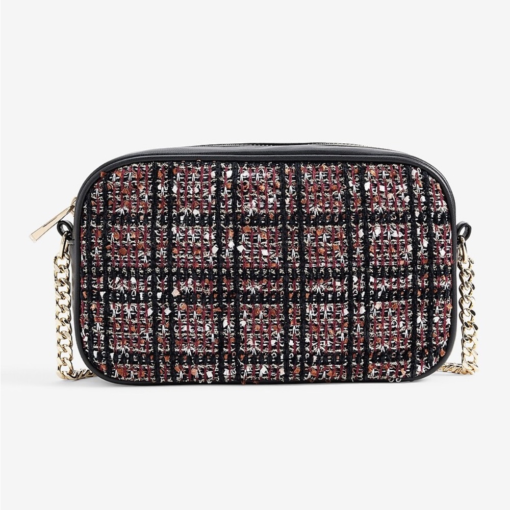 Express Tweed Camera Crossbody. NWT